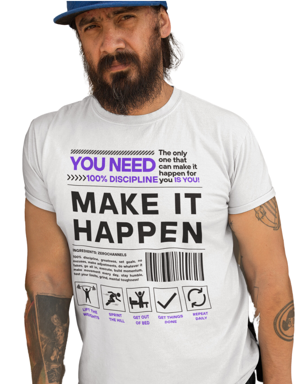 Make It Happen White T-shirt