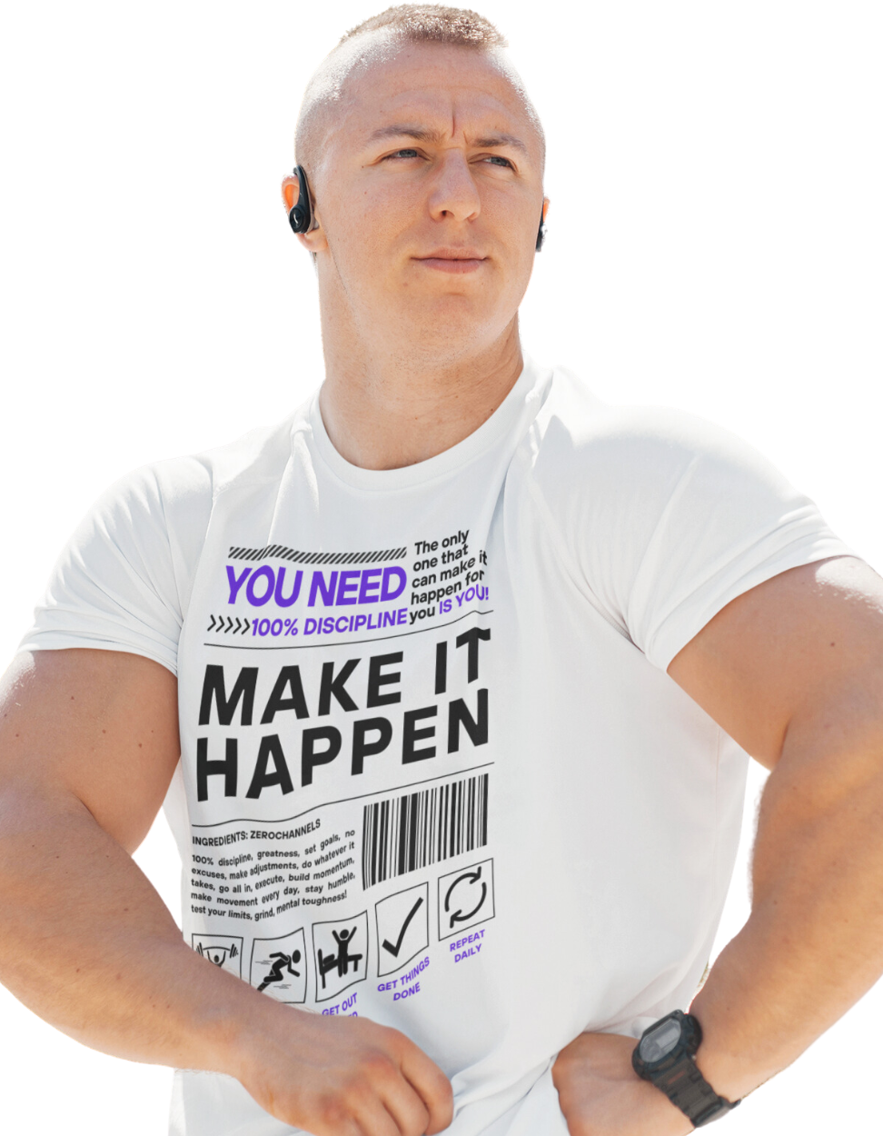 Make It Happen White T-shirt