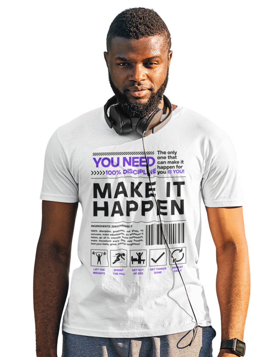 Make It Happen White T-shirt