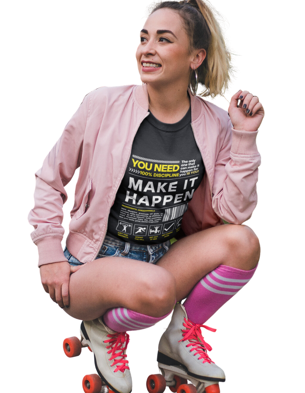 Women's Relaxed Make it Happen Black T-Shirt