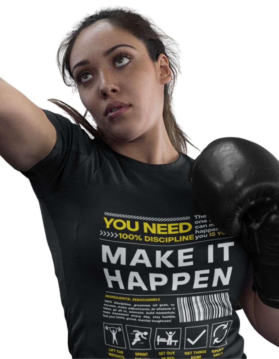 Women's Relaxed Make it Happen Black T-Shirt