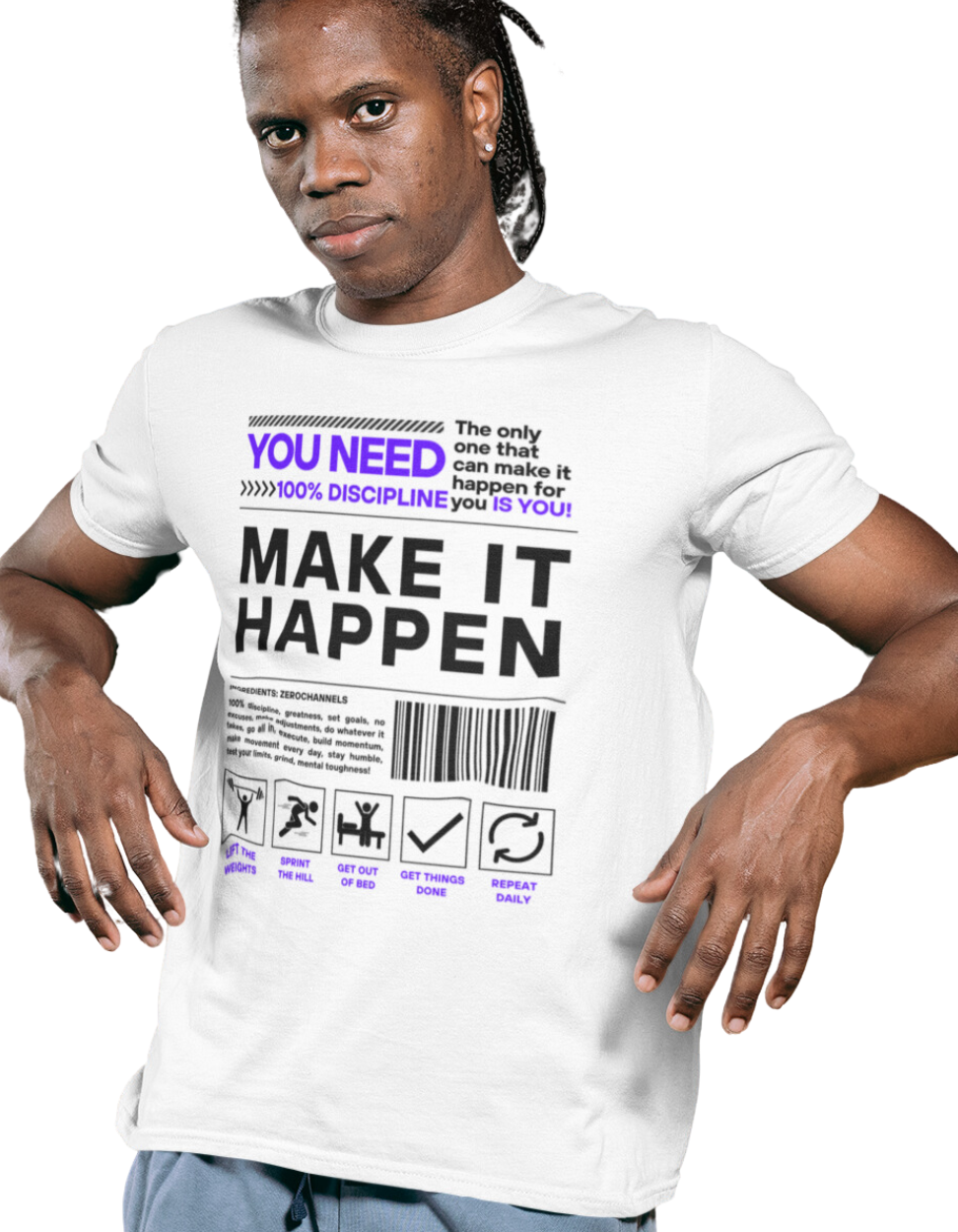 Make It Happen White T-shirt
