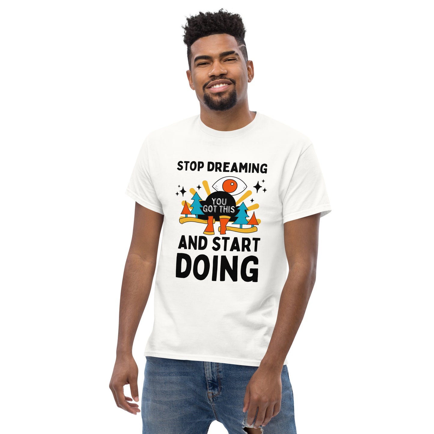 Stop Dreaming White Tee