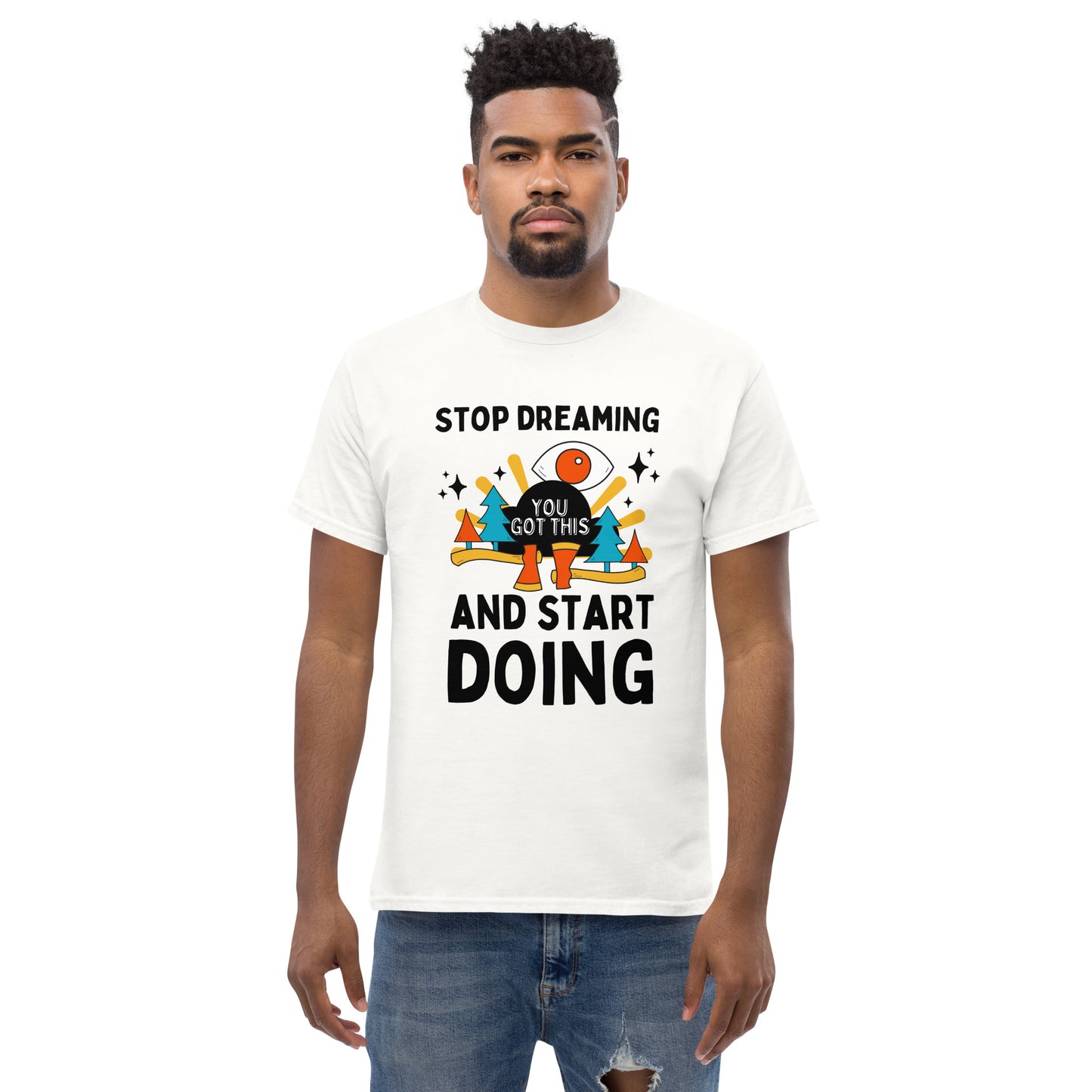 Stop Dreaming White Tee