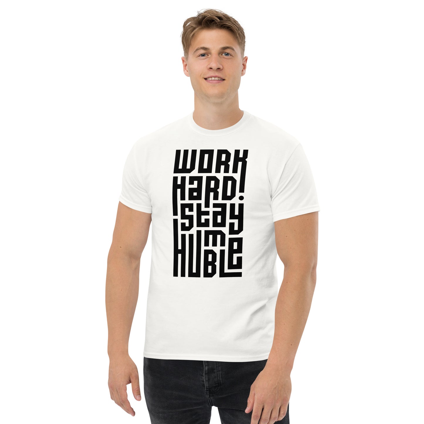 Work Hard D2 White Tee