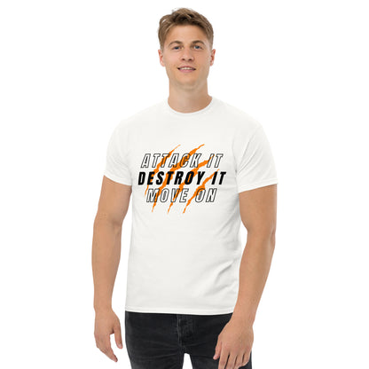 Attack it D3 White Tee