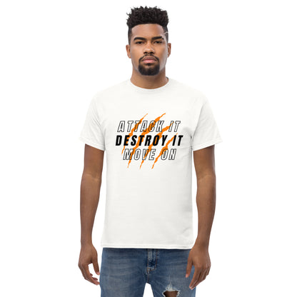 Attack it D3 White Tee