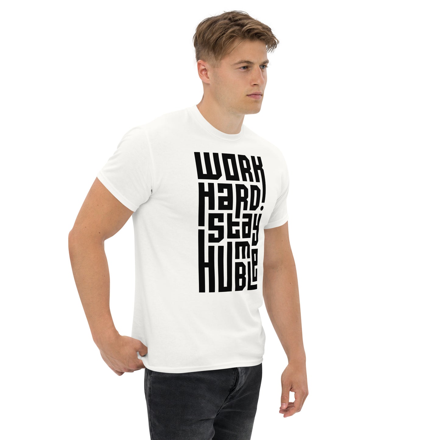 Work Hard D2 White Tee